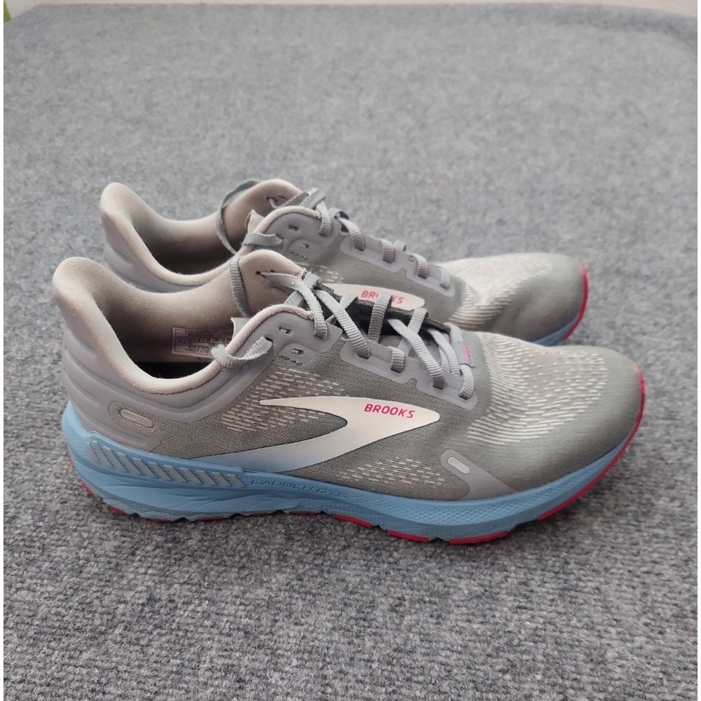 Brooks Shoes Womens‎ 11 Gray Blue Pink Launch GTS9 Guiderails Training Running